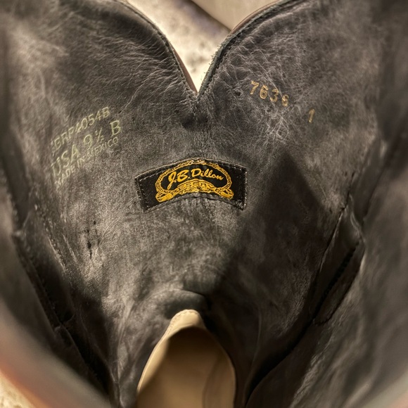 J.B. Dillon Glitter Inlay Western Leather Boots - Picture 6 of 6